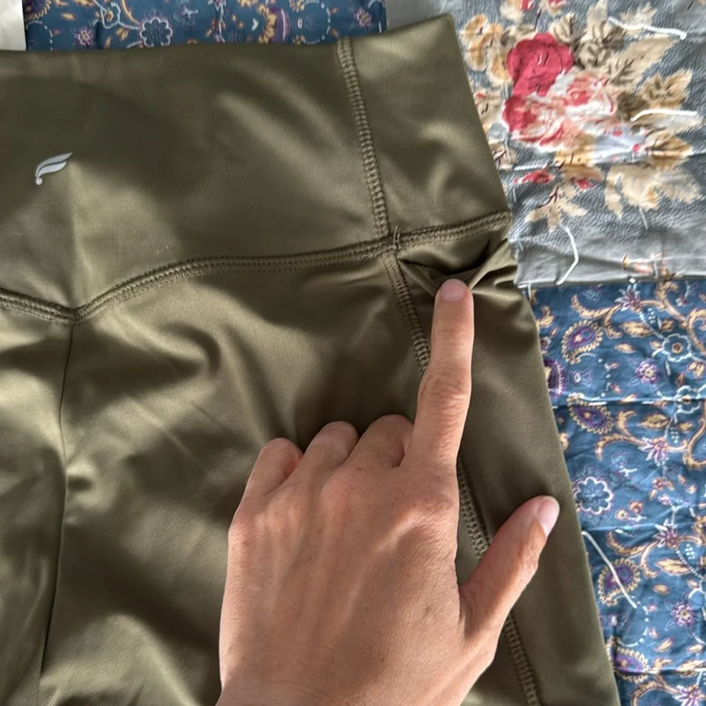 Fabletics Dark Moss High-Waisted Leggings - Picture 6 of 6